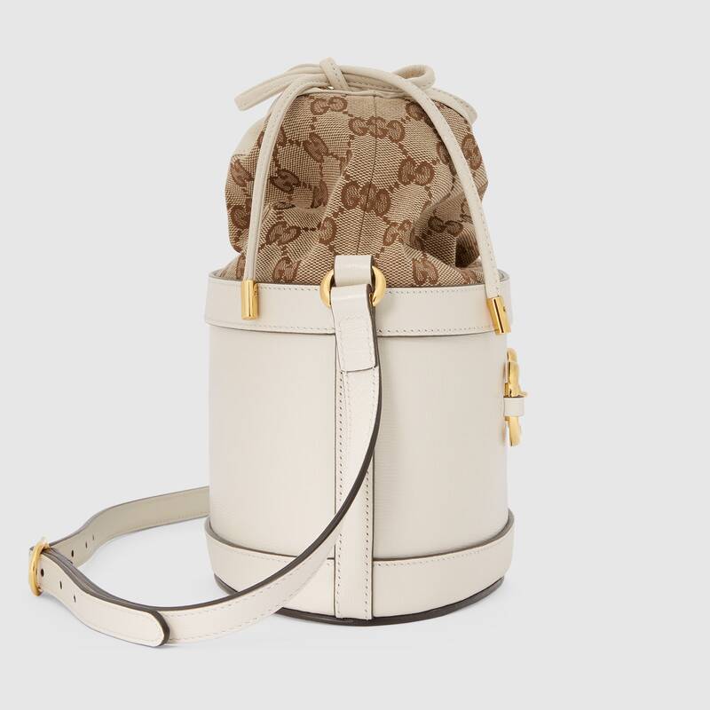 Gucci Horsebit 1955 Bucket Bag Shoulder Bag 602118 White